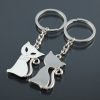 Black & White Cat Keychain