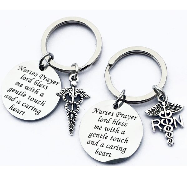 Nurse Prayer Keychain