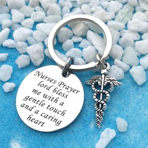 Nurse Prayer Keychain