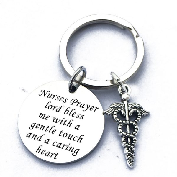 Nurse Prayer Keychain