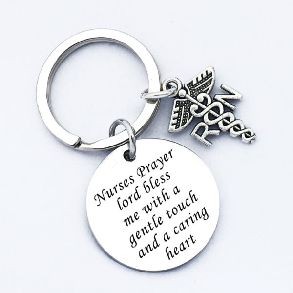 Nurse Prayer Keychain