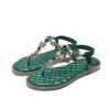 Romelle Rhinestone Flat Sandals