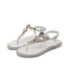 Romelle Rhinestone Flat Sandals