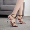 Shaelyn Leopard Zebra Heel Sandals