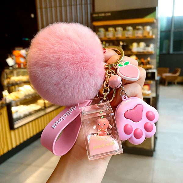 Milk Cat Claw Keychain