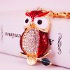 Rhinestone Owl Keychain