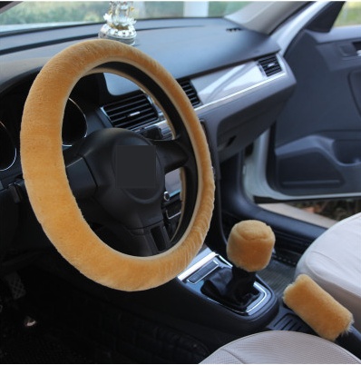 Car Steering Fur Cover