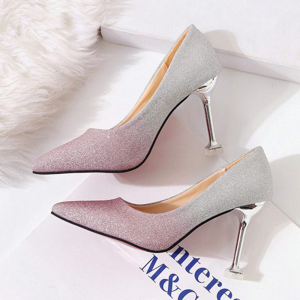 Shannon Gradient Shimmer Heels