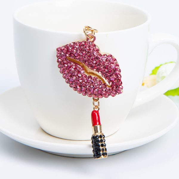 Lipstick Kiss Keychain