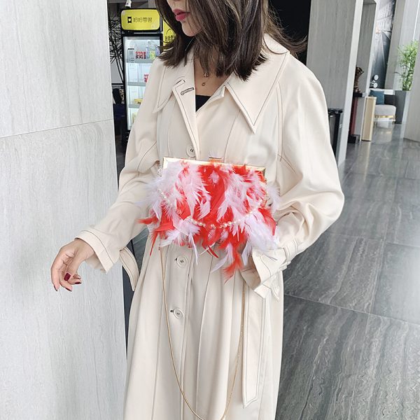 Kiara Feather Bag