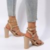 Rosalina Studded Heel Sandals
