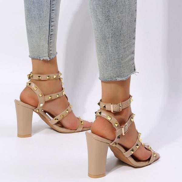 Rosalina Studded Heel Sandals