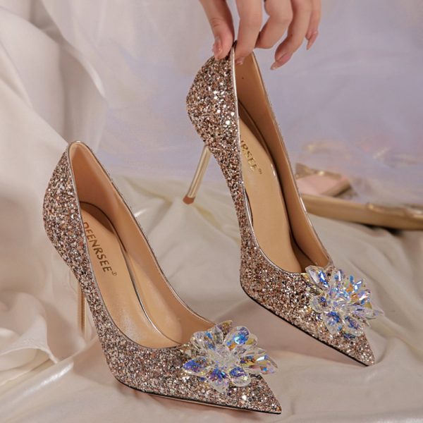 Rita Shimmer Heels