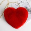 Heart Plush Crossbody Bag