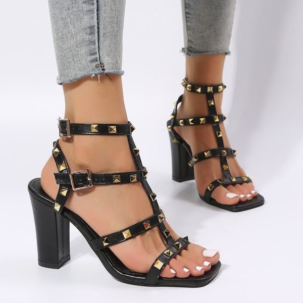Rosalina Studded Heel Sandals