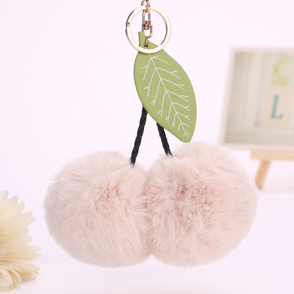 Cherry Plush Keychain