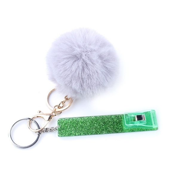 Card Clamp Plush Keychain