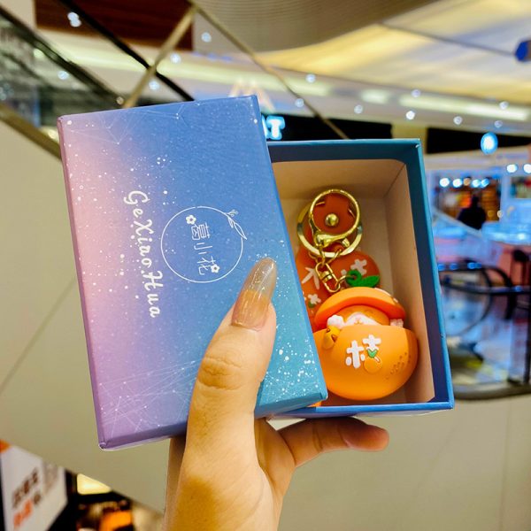 Orange Cat Keychain