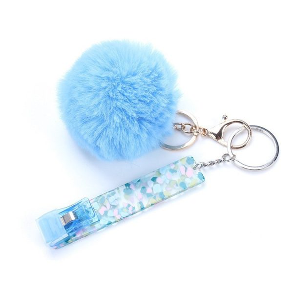 Card Clamp Plush Keychain