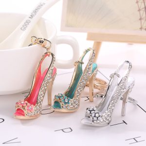 Rhinestone Heel Keychain