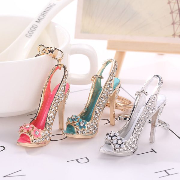 Rhinestone Heel Keychain