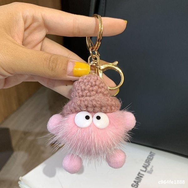 Mink Fur Keychain