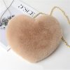 Heart Plush Crossbody Bag
