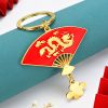 Chinese Dragon Fan Keychain