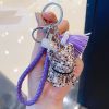 Rhinestone Dog Keychain