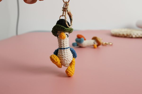 Woven Duck Keychain