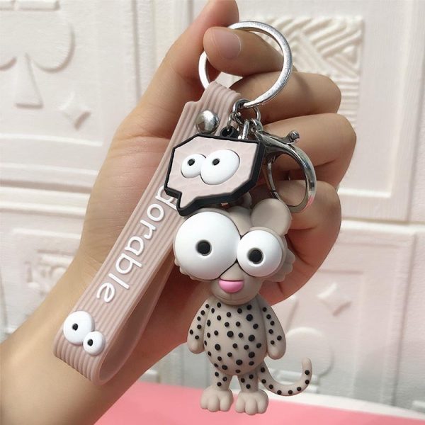 Wide Eye Animal Keychain