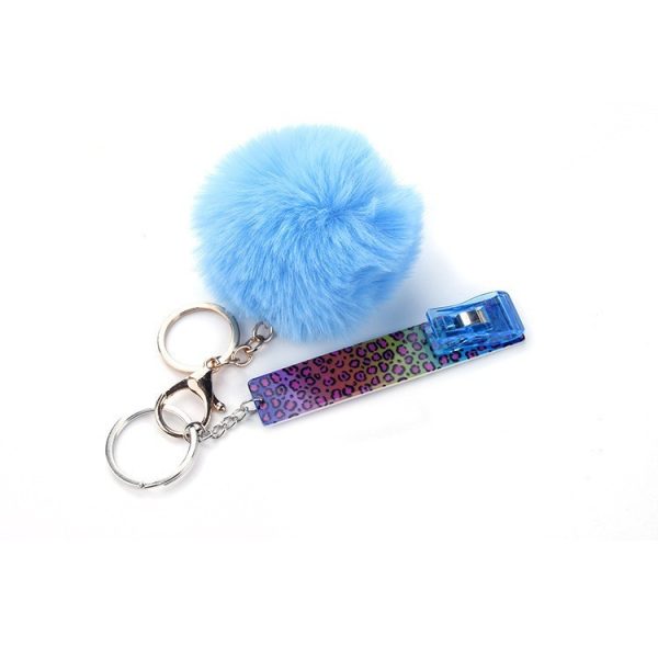 Card Clamp Plush Keychain