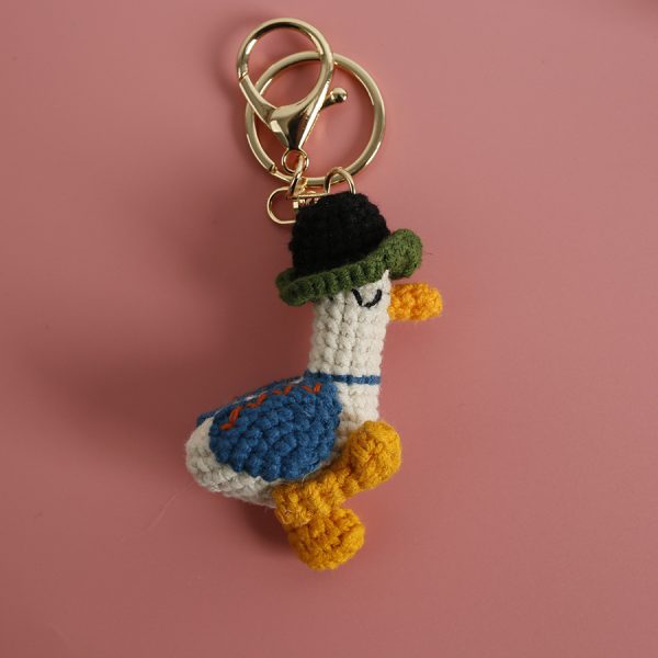 Woven Duck Keychain