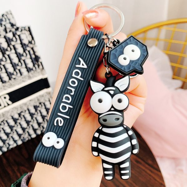 Wide Eye Animal Keychain