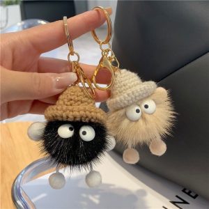 Mink Fur Keychain