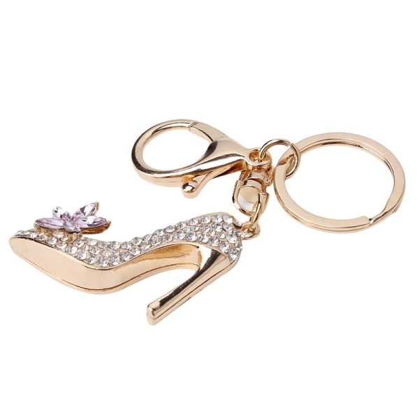 June Rhinestone heels keychain