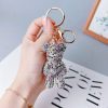 Rhinestone Bear Keychain