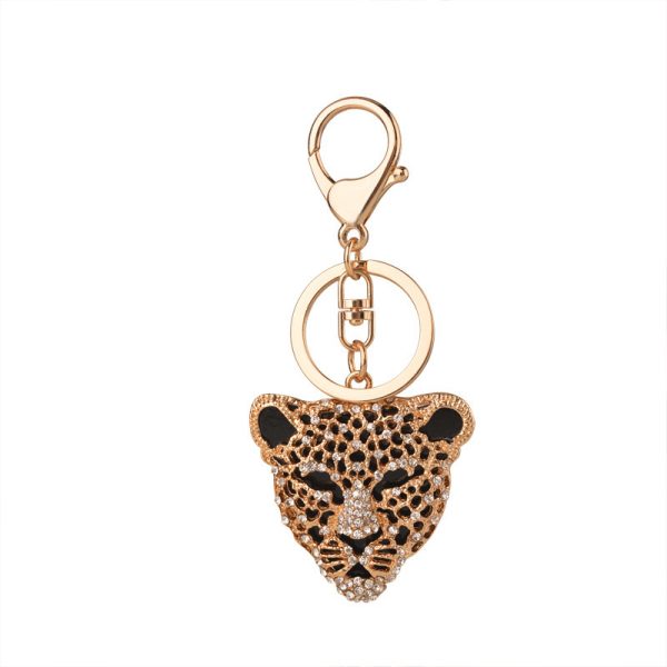 Leopard Rhinestone Keychain