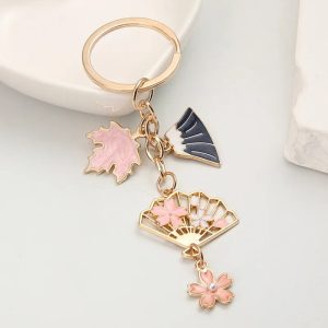 Japanese Cherry Blossom Keychain