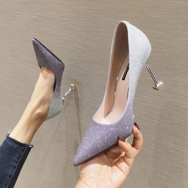 Shannon Gradient Shimmer Heels