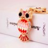 Rhinestone Owl Keychain