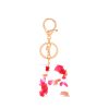 Floral Letter Keychain