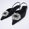 Olivia Rhinestone Flats