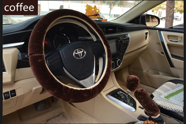 Car Steering Fur Cover