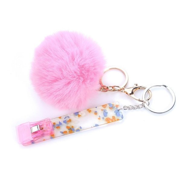 Card Clamp Plush Keychain