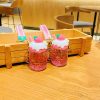 Strawberry Cream Bubble Keychain