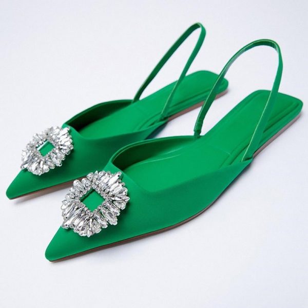 Olivia Rhinestone Flats