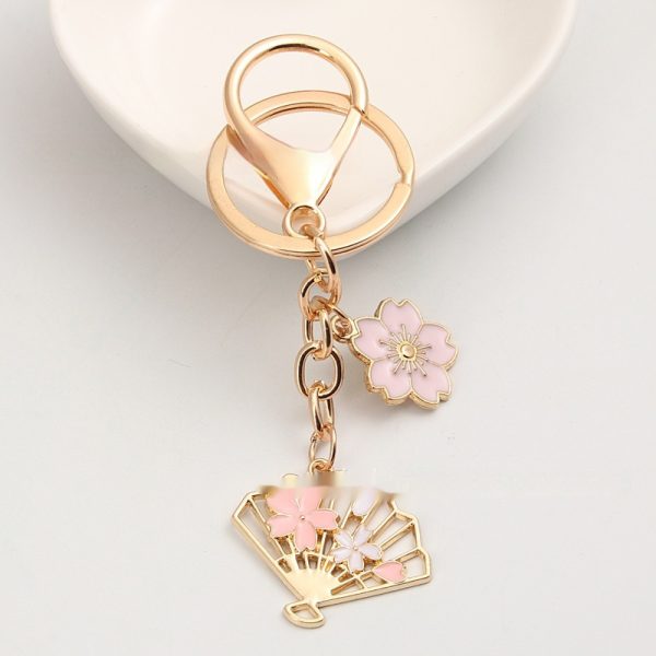 Japanese Cherry Blossom Keychain