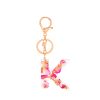 Floral Letter Keychain