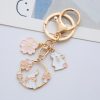 Spring Blossom Cat Keychain